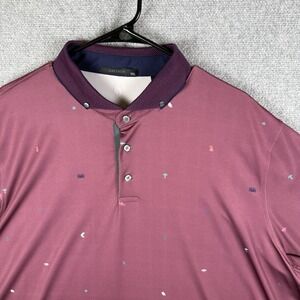 Greyson Polo Shirt Mens Size XXL Maroon Stretch Golf Performance Polo